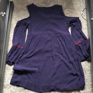 knee high dress with showing shoulders.